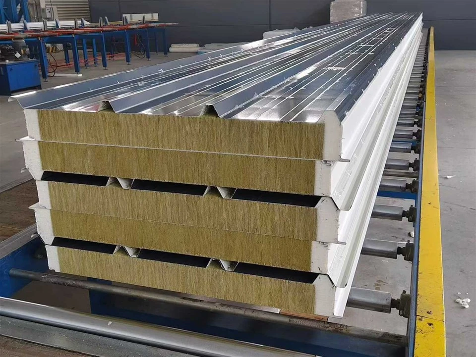 PU Edge Sealing Rock Wool Sandwich Pure Panel